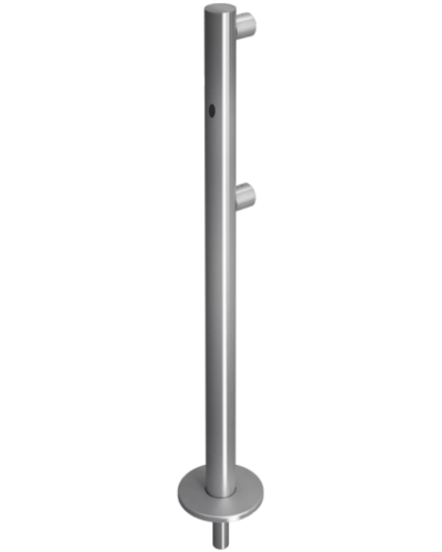 Стойка ограждения съемная односторонняя с отверстием под фиксатор слева Oxgard ВЗР 1996Р.21-02 в Йошкар-Оле Ограждения Pintop.ru