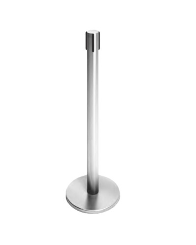 Стойка ограждения передвижная с ремнем (2 метра черный с тормозом) Oxgard ВЗР2387.05 в Йошкар-Оле Ограждения Pintop.ru