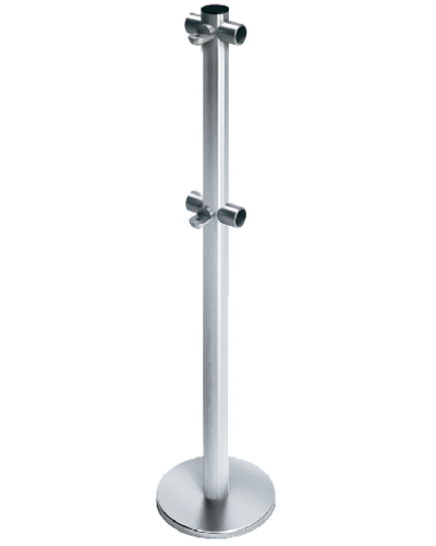 Стойка ограждения с 2-мя полупетлями Т-образная передвижная Oxgard ВЗР2442.09.21 в Йошкар-Оле Ограждения Pintop.ru