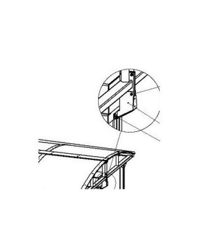 Кронштейн для стыковки турникета PERCo-RF01 0-11 в Йошкар-Оле Дополнительное оборудование для СКУД Pintop.ru