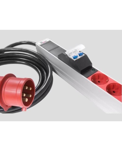 Верт блок розеток, мониторинг, измерение, 3 фазы 16А, 30S, 2100 мм, вх IEC 309, шнур 3м REM R-MC8-3x16-30S-MI-2100-3-3PN в Йошкар-Оле Блоки розеток Pintop.ru