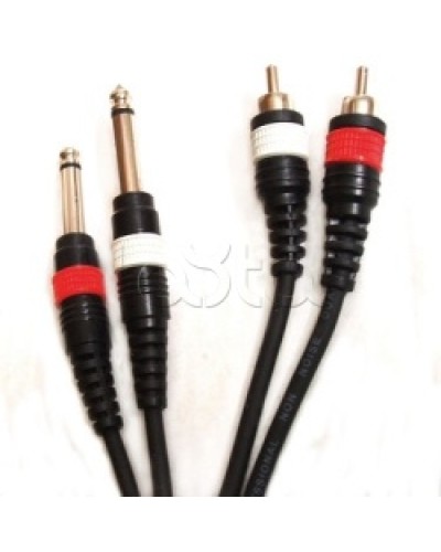 Шнур 2xJack – 2xRCA ROXTON DUL003/1M в Йошкар-Оле Система оповещения и трансляции Roxton Pintop.ru