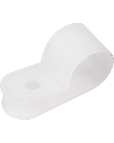 Кабельная скоба под винт 6 мм, белая, упаковка 50 шт. REXANT (07-4406) в Йошкар-Оле Держатели, клипсы, скобы Pintop.ru