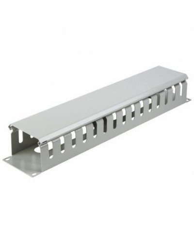 Органайзер кабельный горизонтальный с крышкой, 19, 2U, глубиной 72 мм, металл, RAL 7035 REXANT 04-2645 в Йошкар-Оле Кабельные органайзеры Pintop.ru