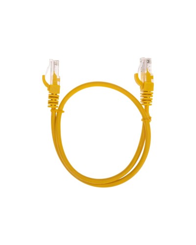 Патч-корд U/UTP, CAT 5e, RJ45-RJ45, 26AWG, LSZH, желтый, 0,5м REXANT 02-0105-05 в Йошкар-Оле Патчкорды (медные) Pintop.ru