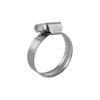Хомут червячный 8-12/9-0,6мм, нержавеющая сталь W2, (50 шт/уп) REXANT 07-0708