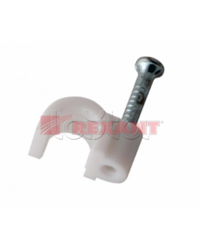 Крепеж кабеля круглый 8мм (10шт/уп) REXANT 07-4008 в Йошкар-Оле Держатели, клипсы, скобы Pintop.ru