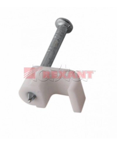 Крепеж кабеля плоский 8мм х 3мм (10шт/уп) REXANT 07-4207 в Йошкар-Оле Держатели, клипсы, скобы Pintop.ru