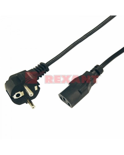 Шнур сетевой Евро 0.75мм² 1.8М (PVC) (с заземлением) (10шт/уп) REXANT 11-1131 в Йошкар-Оле Патч-корды и пигтейлы Pintop.ru