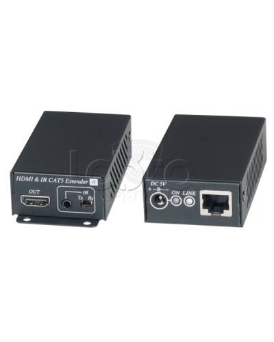 Комплект для передачи HDMI сигнала с ИК повторителем по одному кабелю витой пары SC&T HE02EI в Йошкар-Оле Видеоусилители, Модуляторы, Делители Pintop.ru