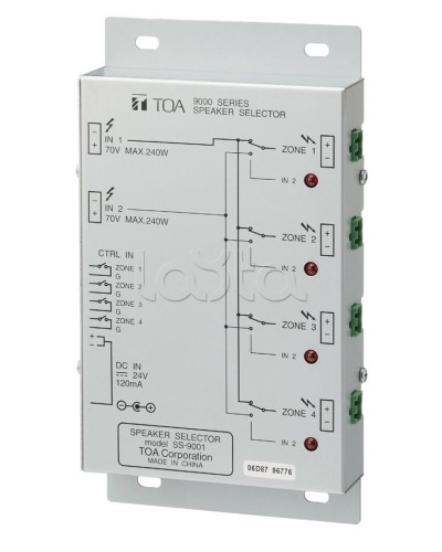 Селектор внешний TOA SS-9001 в Йошкар-Оле Системы оповещения и трансляции TOA Pintop.ru