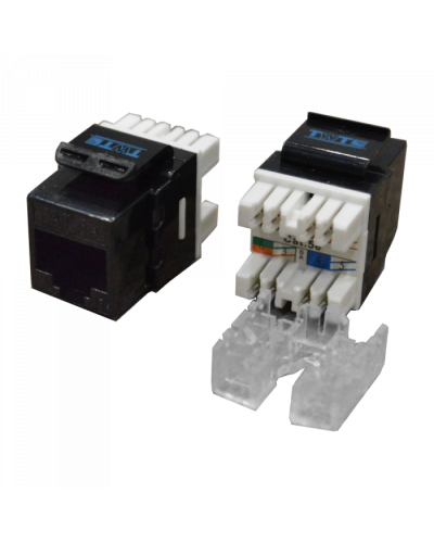 Модуль Keystone RJ45, Cat.5E, UTP, 180 градусов, черный TWT (TWT-OK45UTP180/5E-BK) в Йошкар-Оле Модули Keystone Pintop.ru