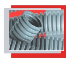 Труба гофрированная ПВХ тяжелая, с зондом диам. 25 мм (50м) Экопласт 11125