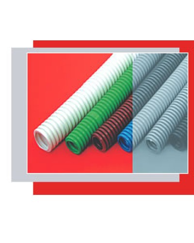 Труба гофрированная HFFR легкая диам 25 мм, с зондом, без галогена,трудногорючая, цвет серый Экопласт 20125HFR в Йошкар-Оле Труба (ОКЛ) Экопласт Pintop.ru