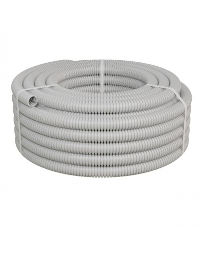 Труба ПНД-FRUF гофрир. легкая, с зондом, без галогена, трудногорючая, атмосферостойкая,цвет серый, диам. 32мм (25м) Экопласт (20132HFR-UF) в Йошкар-Оле Труба гофрированная Pintop.ru