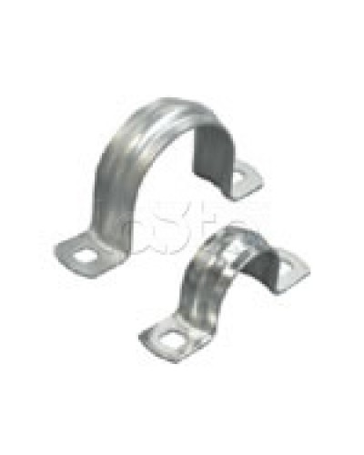 Скоба оцинкованная с двумя отверстиями для трубы D25мм, м.о.8,5-6,0мм (1уп=100шт) Экопласт (43625P) в Йошкар-Оле Держатели, клипсы, скобы Pintop.ru