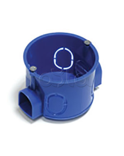 Коробка установочная для г/к D=68x45мм с металл. лапками, межцентр 71мм, синий IP20 Экопласт 44663-1 в Йошкар-Оле Распределительные коробки Pintop.ru