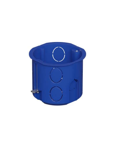 Коробка установочная для г/к D68x62мм с металл. лапками, межцентр 71мм, цвет синий IP20 Экопласт (44665) в Йошкар-Оле Распределительные коробки Pintop.ru