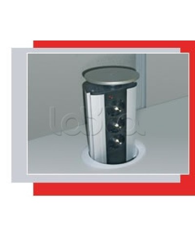 Блок розеточный настольный, 3 розетки (45х45мм) Экопласт 70303 в Йошкар-Оле Блоки розеток Pintop.ru