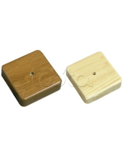 Коробка 1 постовая распред. 75х75х20 c текстурой дерева (сосна) Экопласт 72908P в Йошкар-Оле Распределительные коробки Pintop.ru