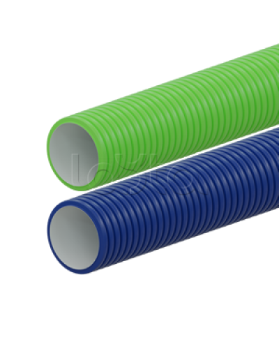 Вентиляционная труба гибкая двустенная для воздуховода (ПНД), антистатическая и антибактериальная D75мм, цвет красный (1шт=50м) Экопласт (803075RD) в Йошкар-Оле Труба гофрированная Pintop.ru