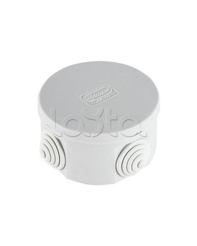 Экопласт JBR080 Коробка распред. о/п, D=80х40мм 4 вых., IP44 чёрный в Йошкар-Оле Распределительные коробки Pintop.ru