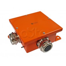 Экопласт SMB165 Коробка металл, огн. E-110,о/п 164х164х65, IP66, 6P, (1,5-4 мм2), оранж.