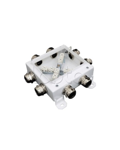 Коробка монтажная огнестойкая Гефест КМ-О (12к*6,0)-IP66 1212, 8 вводов 123х123х6 в Йошкар-Оле Распределительные коробки Pintop.ru