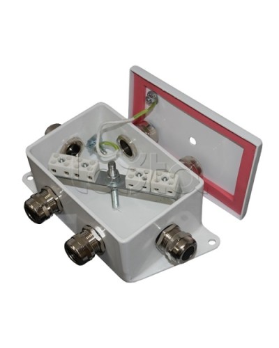 Коробка монтажная огнестойкая Гефест КМ-О (8к*6,0)-IP66-d, четыре ввода 120х80х68 в Йошкар-Оле Распределительные коробки Pintop.ru