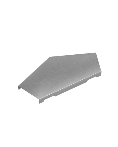 Крышка горизонтального угла 45 гр. 50 мм ПЛЮС INOX304 КМ-Профиль (KGLplus45-50 INOX304) в Йошкар-Оле Аксессуары для лотков Pintop.ru