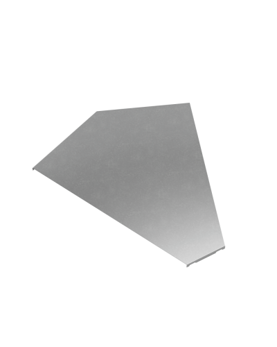 Крышка горизонтального угла 45 гр. 600 мм ПЛЮС КМ-Профиль (KGLplus45-600) в Йошкар-Оле Аксессуары для лотков Pintop.ru