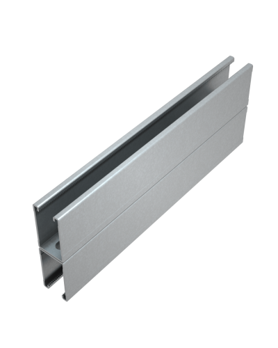 Страт-профиль двойной 41х72 L2500 мм s:1,5 HD85 КМ-профиль (2STP41-72-2500 HD85) в Йошкар-Оле Аксессуары для лотков Pintop.ru