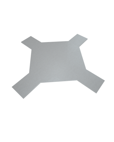 Крышка лестничного Х-разветвителя 100 мм INOX304 КМ-Профиль (KLXD100 INOX304) в Йошкар-Оле Аксессуары для лотков Pintop.ru