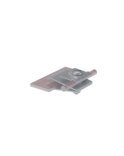 Фальцевый держатель H60 мм для прутка Ø 5-10 мм HD КМ-Профиль (FD-H60-D5-10 HD) в Йошкар-Оле Монтажные материалы Pintop.ru