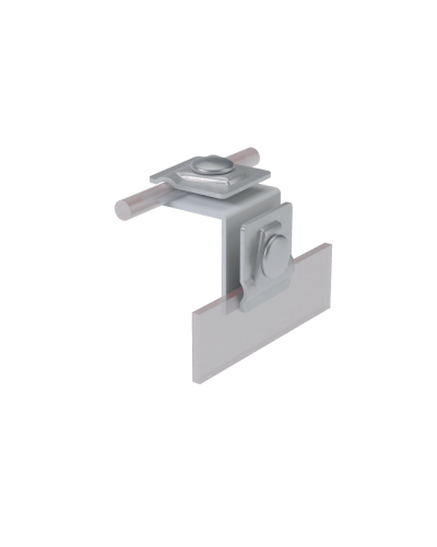 Фальцевый держатель H50 мм для прутка Ø 5-10 мм CU КМ-Профиль (FD-H50-D5-10 CU) в Йошкар-Оле Монтажные материалы Pintop.ru