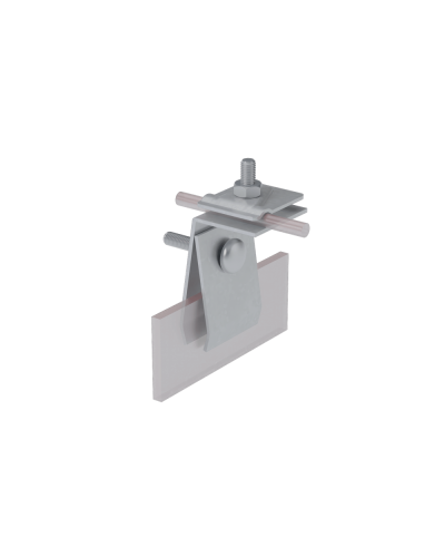 Фальцевый держатель H70 мм для прутка Ø 5-10 мм CU КМ-Профиль (FD-H70-D5-10 CU) в Йошкар-Оле Монтажные материалы Pintop.ru