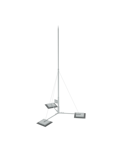 Вольностоящая молниеприемная мачта составная H3,5 м HD КМ-Профиль (VMR-H3.5 HD) в Йошкар-Оле Монтажные материалы Pintop.ru