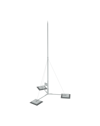 Вольностоящая молниеприемная мачта составная H11,1 м разборное основание HD КМ-Профиль (RTVMR-H11.1 HD) в Йошкар-Оле Монтажные материалы Pintop.ru