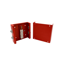 Коробка распределительная огнестойкая КРОПС, IP41, габаритные размеры 130х130х40 мм, для кабелей сечением до 2,5 мм2, 8 клемм КМ-Профиль (FRJB-KM-ST2-2.5-08-КРОПС-IP41)