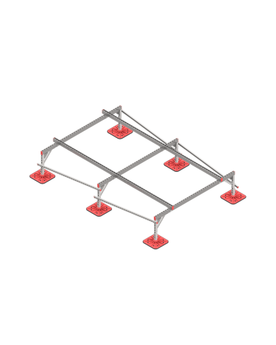 Опорная конструкция для установки оборудования TECHNORAPTOR FOOT 2000х3000 тип 1 КМ-профиль (KM-TR-F-SSEI-2000-3000-1) в Йошкар-Оле Системы видеонаблюдения Pintop.ru