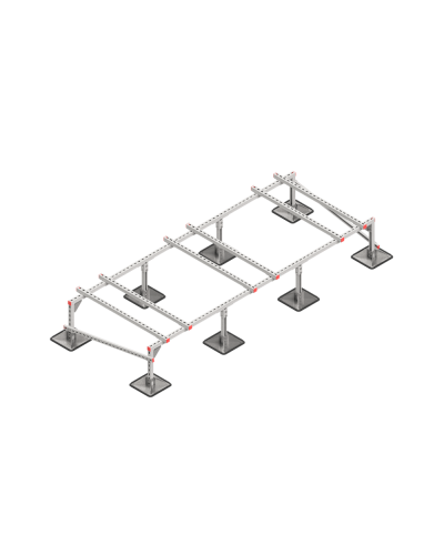 Опорная конструкция для установки оборудования TECHNORAPTOR STEELFOOT 3000х1200 тип 1 КМ-профиль (KM-TR-STF-SSEI-3000-1200-1) в Йошкар-Оле Системы видеонаблюдения Pintop.ru