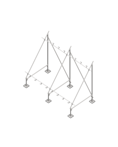 Опорная конструкция для установки нескольких солнечных панелей/коллекторов TECHNORAPTOR STEELFOOT КМ-профиль (KM-TR-STF-SSfMMPI-C) в Йошкар-Оле Системы видеонаблюдения Pintop.ru