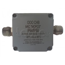 Коробка соединительная Магнито-контакт МКС 2ВК «МОРОЗ» цвет серый, с датчиком вскрытия корпуса (тампером), IP66/IP68