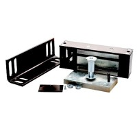 Замок электромагнитный Олевс М2-500 с уголком черный