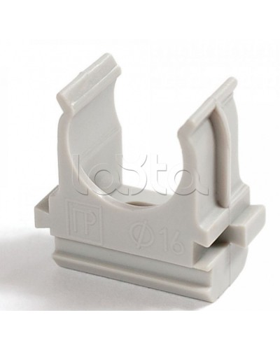 Крепеж-клипса для труб АБС-пластик в карт д16 (200шт/2000шт уп/кор) Промрукав (PR.0616) в Йошкар-Оле Держатели, клипсы, скобы Pintop.ru