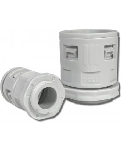 Муфта вводная для гофрированных труб серая ВМ-ГТ-25 Промрукав PR08.3270 в Йошкар-Оле Повороты, муфты, тройники Pintop.ru