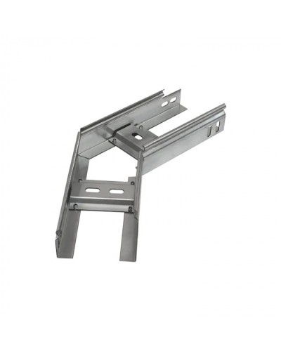 Угол горизонтальный 45 градусов лестничный 400х200 (1,2 мм) Промрукав (PR08.5265) в Йошкар-Оле Аксессуары для лотков Pintop.ru