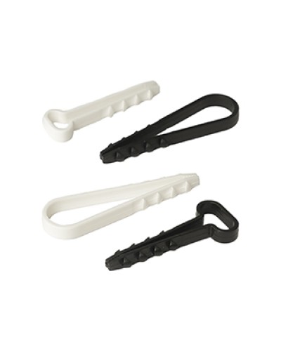 Дюбель-хомут для плоского кабеля 5-8 мм белый (100шт) Промрукав (PR08.6951) в Йошкар-Оле Крепеж: Дюбели, шурупы, саморезы Pintop.ru