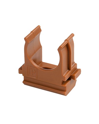 Крепёж-клипса для труб АБС-пластик бук д20 в малой упаковке (10шт/1000шт уп/кор) Промрукав (PR13.0052) в Йошкар-Оле Держатели, клипсы, скобы Pintop.ru