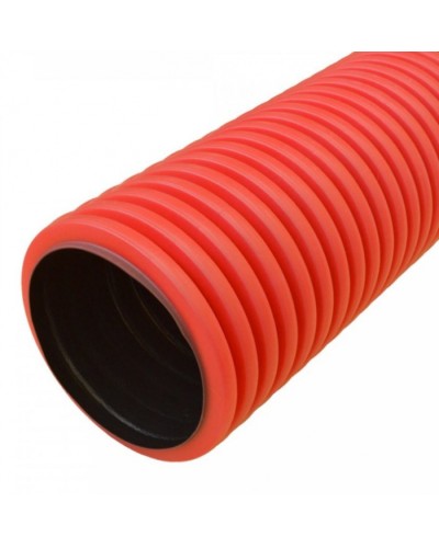 Труба гофрированная двустенная ПНД жесткая тип 750 (SN19) красная д90 5,7м (34,2м/уп) Промрукав (PR15.0128) в Йошкар-Оле Труба гофрированная Pintop.ru